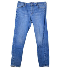 American Eagle Jeans Womens 18 Reg (34x27) Hi-Rise Jegging Blue Denim